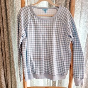 Draper James Blue Gingham Women's pullover
